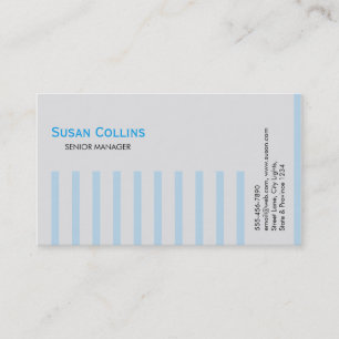 Cartão De Visita Simples Moderno Elegante em striping