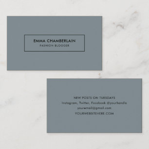 Cartão de visita Simples Moderno Minimalista