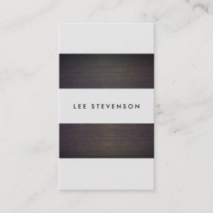 Cartão De Visita Simples Moderno Stripes Criativo De Madeira