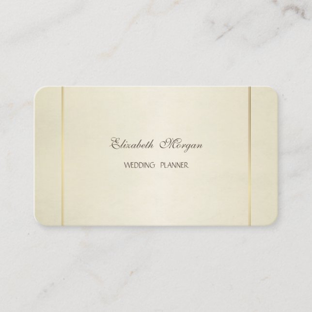 Cartão De Visita Simples Na moda moderno elegante (Frente)