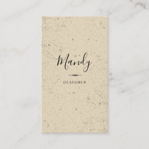 Cartão De Visita Simples na moda/salpicou