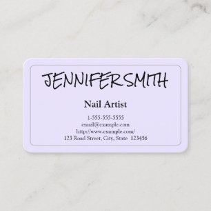 Cartão de visita simples & ocasional do artista d