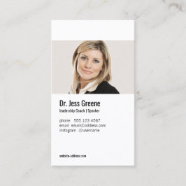 Cartão De Visita Simples Perfil Profissional Adicionar Imagem Fotog