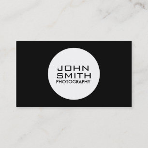 Cartão De Visita Simples Planeamento Profissional Moderno de Fotógr