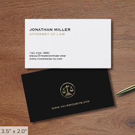 Cartão De Visita Simples Procurador na Escala de Justiça da Lei