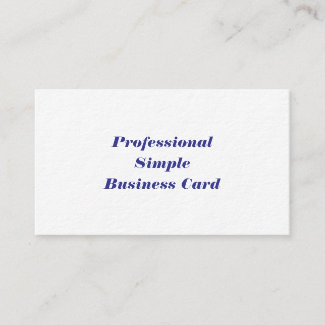 Cartão de Visita Simples Profissional (Frente)