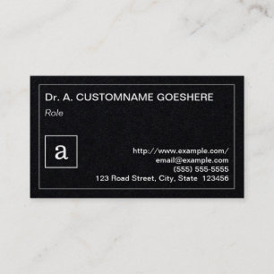 Cartão de visita simples, profissional