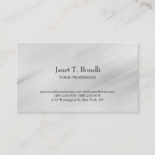 Cartão De Visita Simples profissional elegante em plano de fundo da