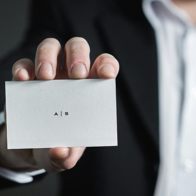 Cartão De Visita Simples profissional moderno e a preto (Criador carregado)