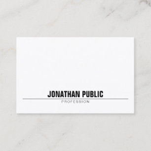 Cartão De Visita Simples profissional moderno minimalista estético