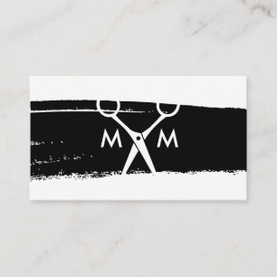 Cartão De Visita Simples Salão Orelhas Brutadas Monograma