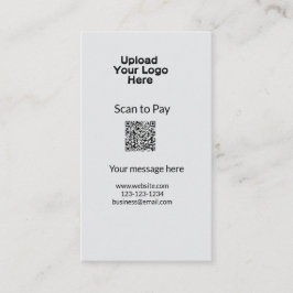 Cartão De Visita Simples varredura mínima para pagar o esquema de l