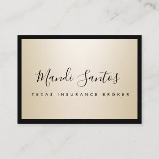 CARTÃO DE VISITA SIMPLESMENTE CHAMPAGNE