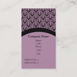 Cartão de visita simplesmente elegante, lavanda