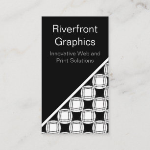 Cartão de visita simplesmente encantador, preto e