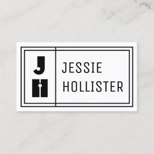 Cartão De Visita Sinais Geométricos Modernos Divertidos