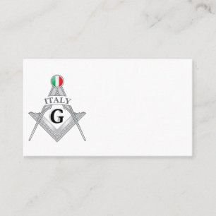 Cartão De Visita sinal da maçonaria italiana