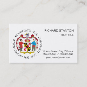 Cartão De Visita Sinal de Maryland