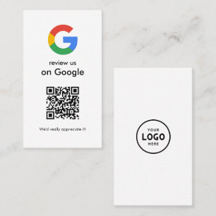 Cartão De Visita Sinal de QR Code do Google para Análise Moderna pa