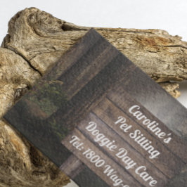 Cartão De Visita Sinal Rustic Pine Forest