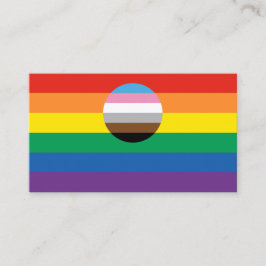 Cartão De Visita Sinalizador de inclusão de orgulho gay