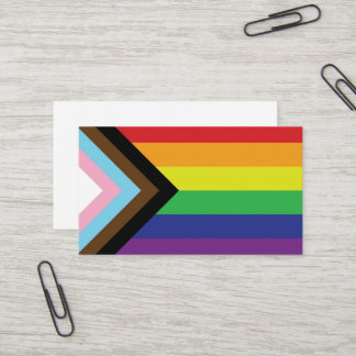 Cartão De Visita Sinalizador LGBTQIA Progressivo