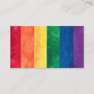Cartão De Visita Sinalizador orgulho gay Arco-Íris