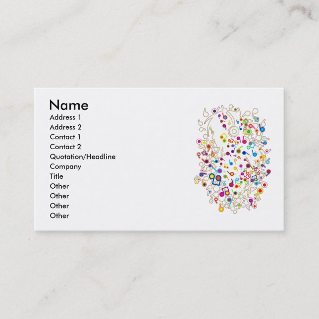 Cartão De Visita Sing_A_Song (Frente)