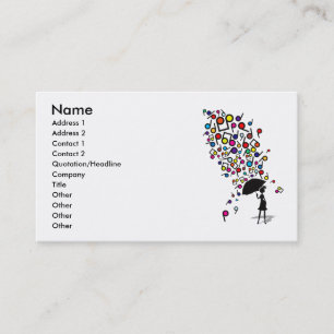 Cartão De Visita Singin na chuva