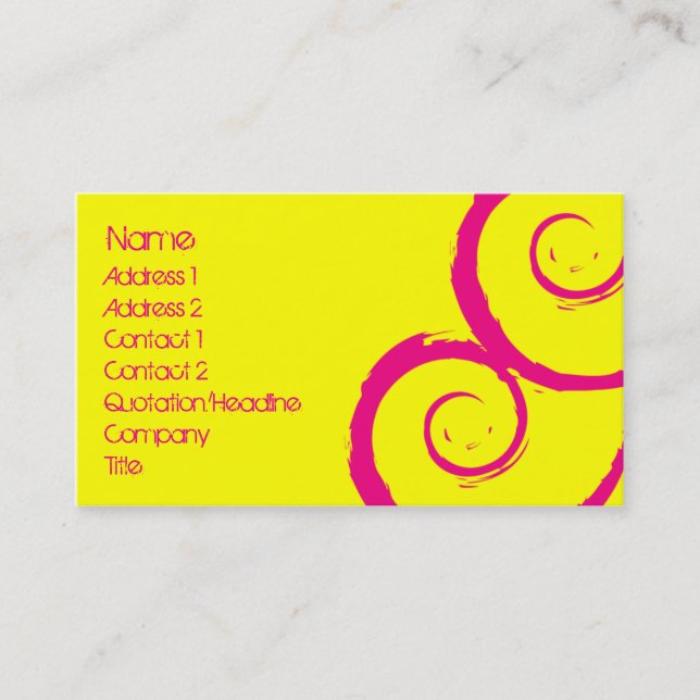 Cartão De Visita Sirene (Frente)