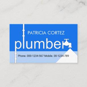 Cartão De Visita Sistema de Tubulação de Encanação Obras de Canaliz