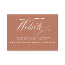 Site de Casamento Floral de Rusta e Terracotta