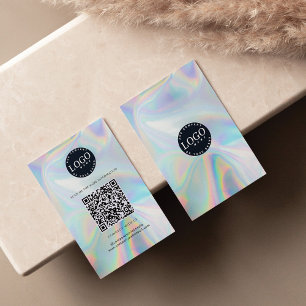 Cartão De Visita Site Holográfico QR Code Social Media