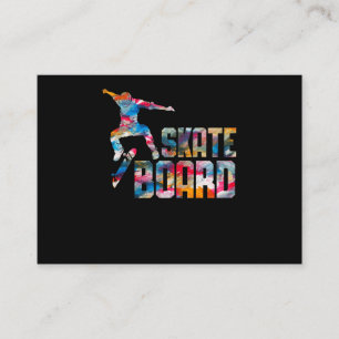 Cartão De Visita Skateboard Stunt Jump Boys Skateboarding