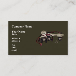 Cartão De Visita Skates com cilindro metálico com chave