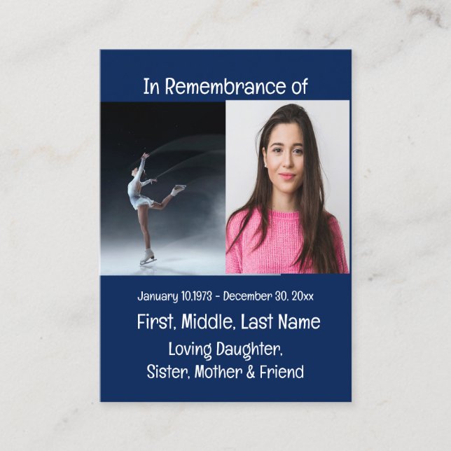 Cartão De Visita Skates de Patinadores de Caça do Memorial Keepape (Frente)