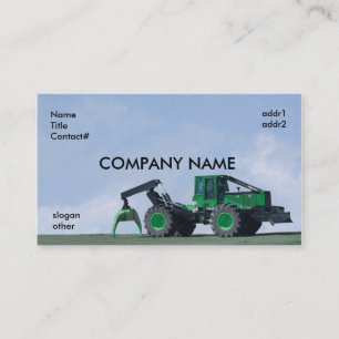 Cartão De Visita skidder do céu azul