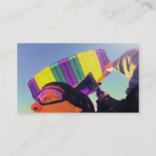 Cartão De Visita skydiver fotoperfeito
