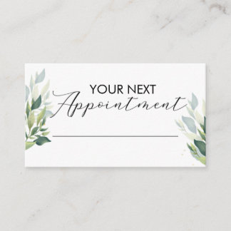 Cartão De Visita Small Business Appointment Card Customizable