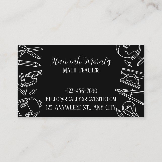 Cartão De Visita SmartMath Tutoring Services (Frente)