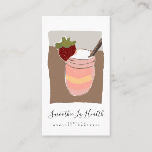 Cartão De Visita Smoothies Orgânicos Arte Drinks Saudáveis Batidos 