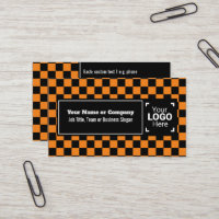 Snazzy Laranja / Preto Texto próprio marcado, QR, 