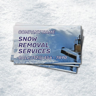Cartão De Visita Snow removal services