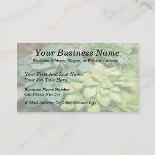 Cartão De Visita Só Mais Um Hosta!