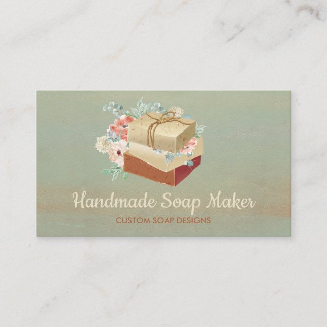 Cartão De Visita Soap Maker Rustic (Frente)