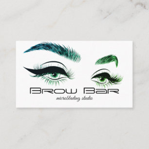 Cartão De Visita Sobrancelhas & Cílios Microblading, Extensões de C