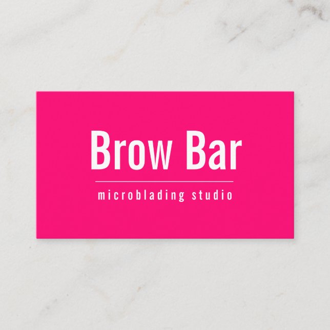 Cartão De Visita Sobrancelhas & Cílios Microblading, Extensões de C (Frente)