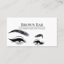 Cartão De Visita Sobrancelhas e Cílios Microblading, Extensões de C