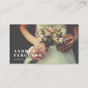 Cartão De Visita Sobreposição de Alinhamento Esquerdo do Fotógrafo