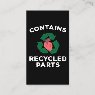 Cartão De Visita Sobrevivência de Cirurgia Cardíaca Ignorar Recup